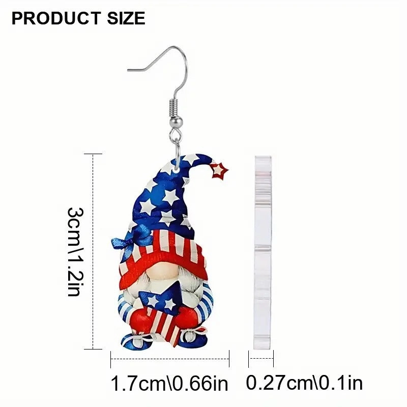 Wholesale Christmas Elk Christmas Tree Dwarf Santa Claus Pendant Earrings