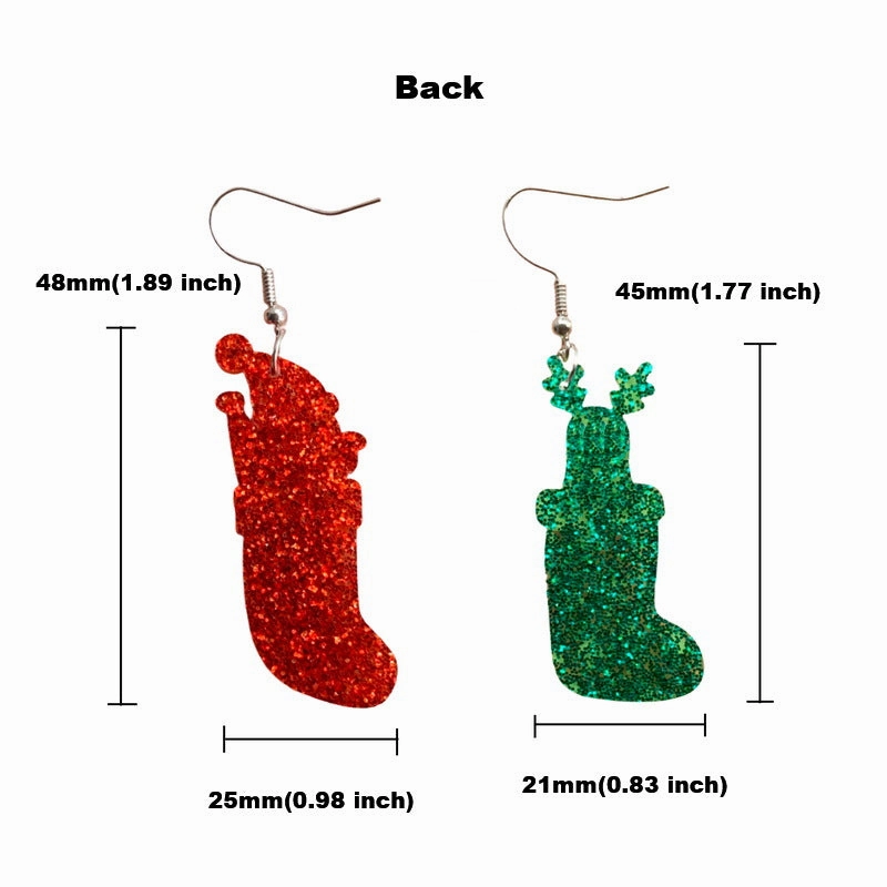 Wholesale Christmas Elk Santa Snowman Acrylic Earrings