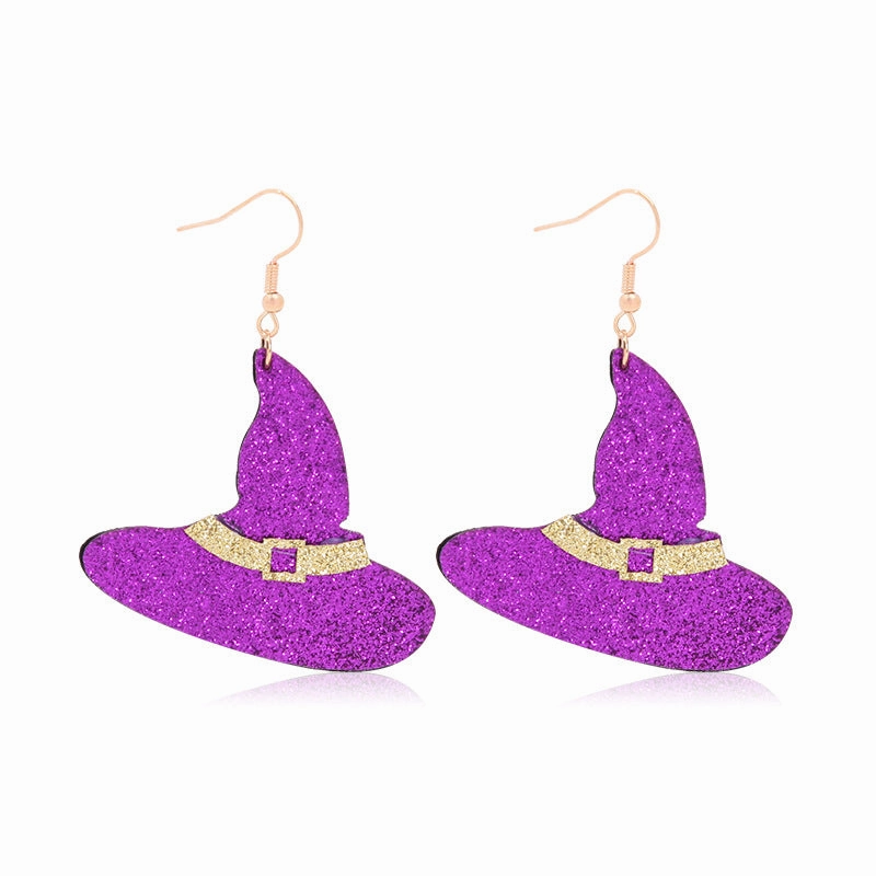 Wholesale Christmas Fabric Shining Christmas Tree Sunflower Earrings