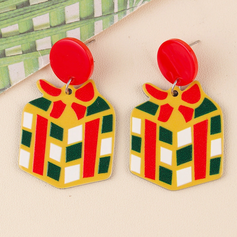 Wholesale Christmas Gift Socks Acrylic Earrings
