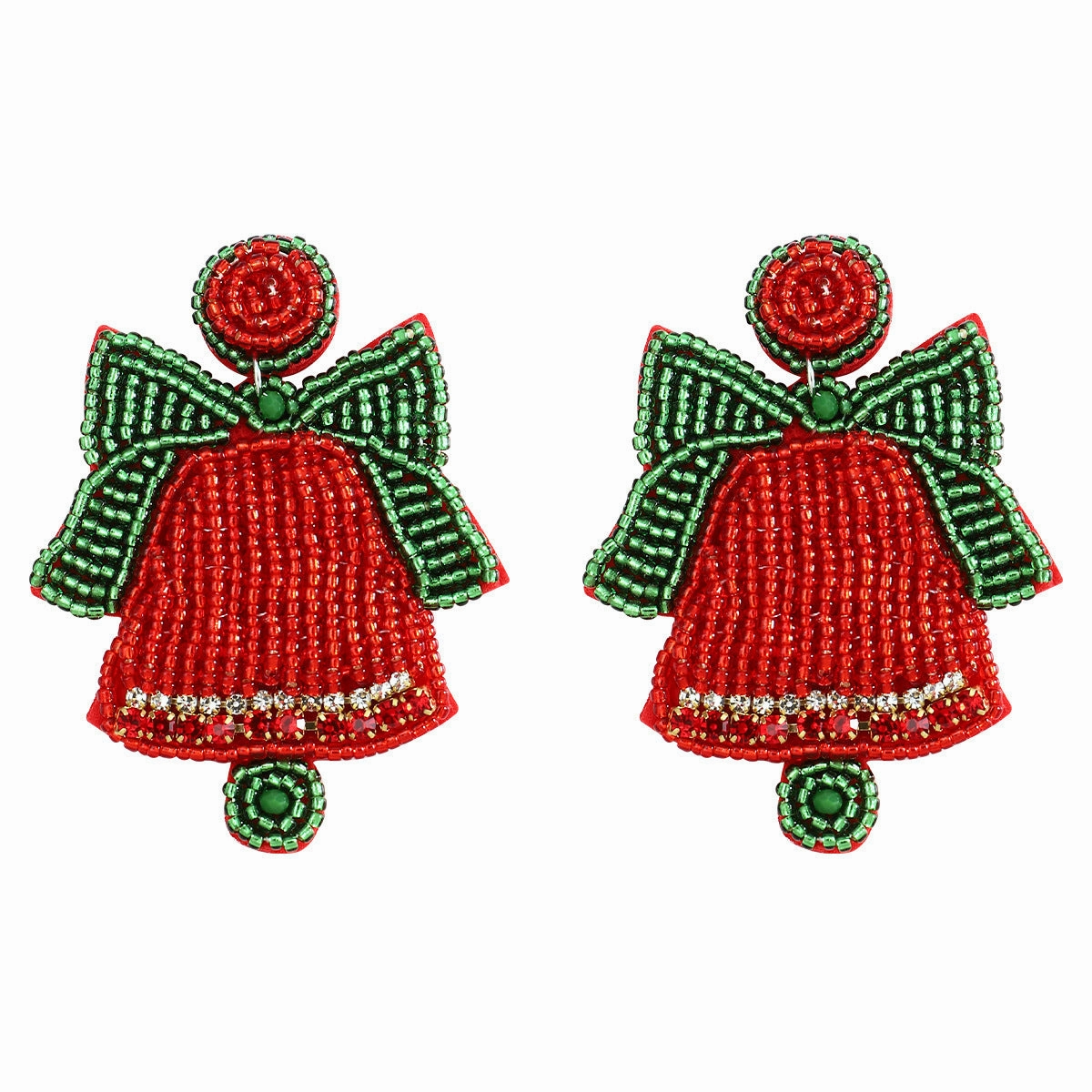 Wholesale Christmas Handmade Rice Bead Earrings