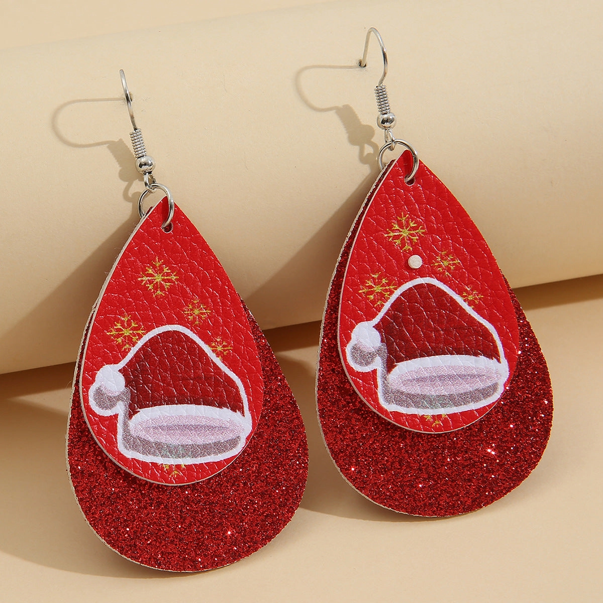 Wholesale Christmas Leather Earrings