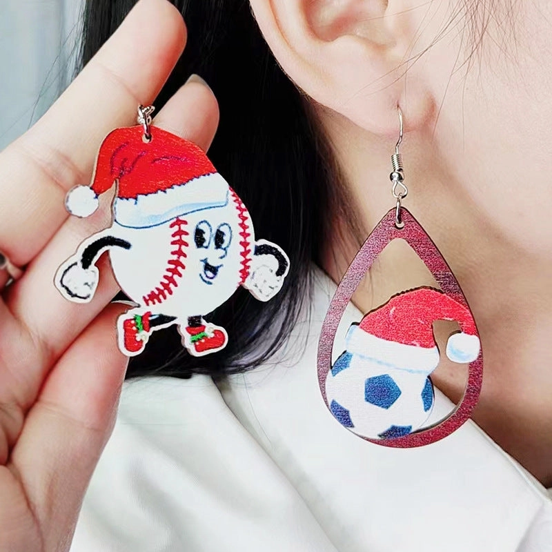 Wholesale Christmas LOVE Teardrop Earrings