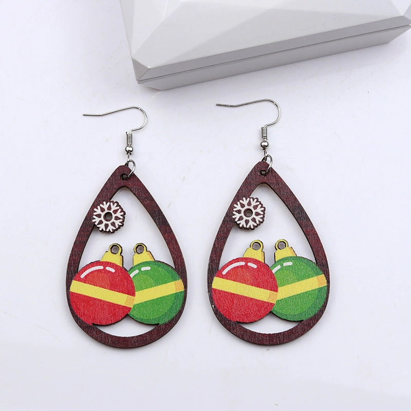 Wholesale Christmas LOVE Teardrop Earrings