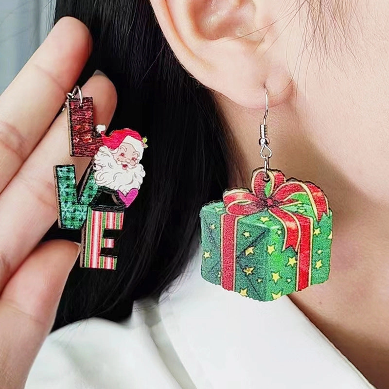 Wholesale Christmas LOVE Teardrop Earrings
