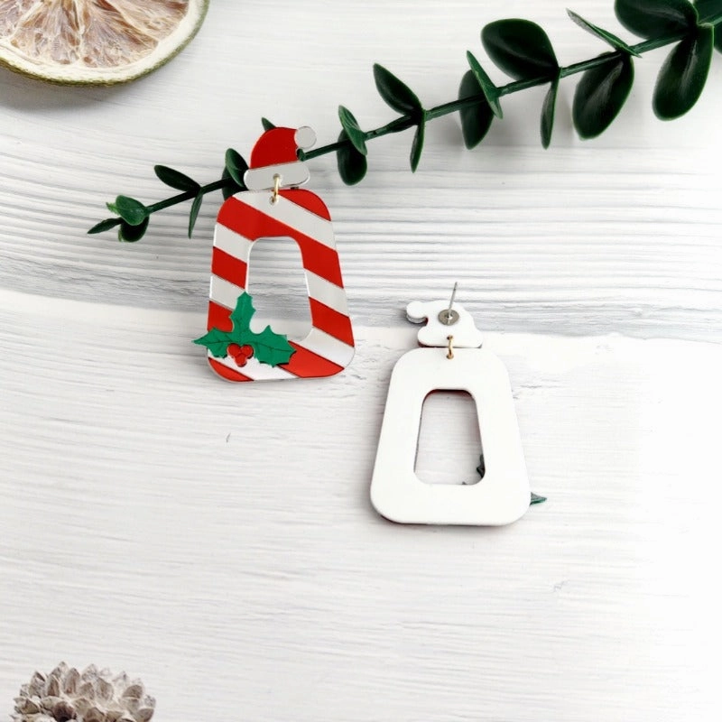 Wholesale Christmas Mirror Acrylic Sheet New Year Earrings