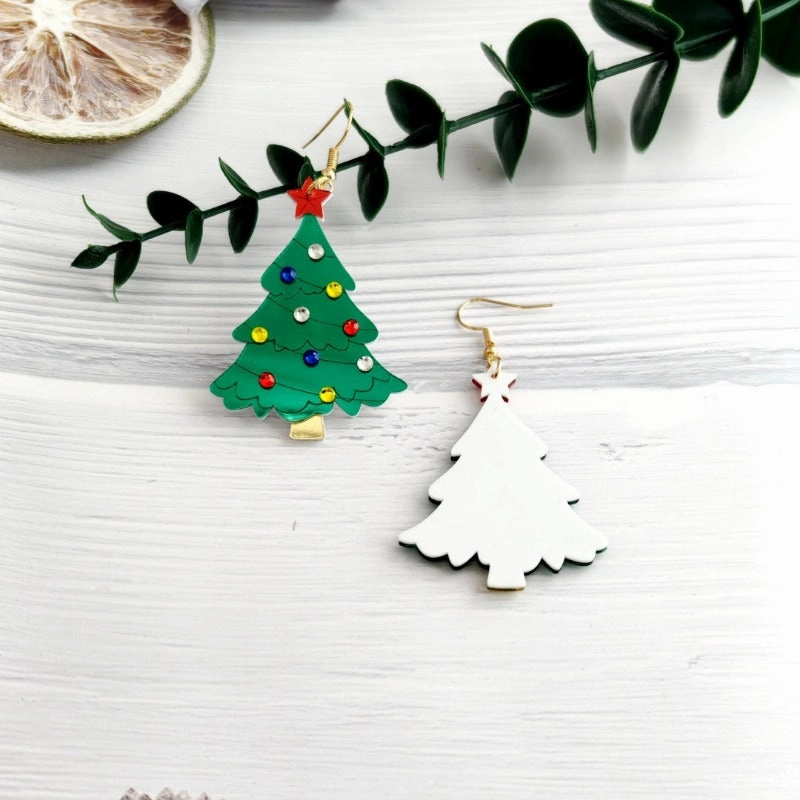 Wholesale Christmas Mirror Acrylic Sheet New Year Earrings