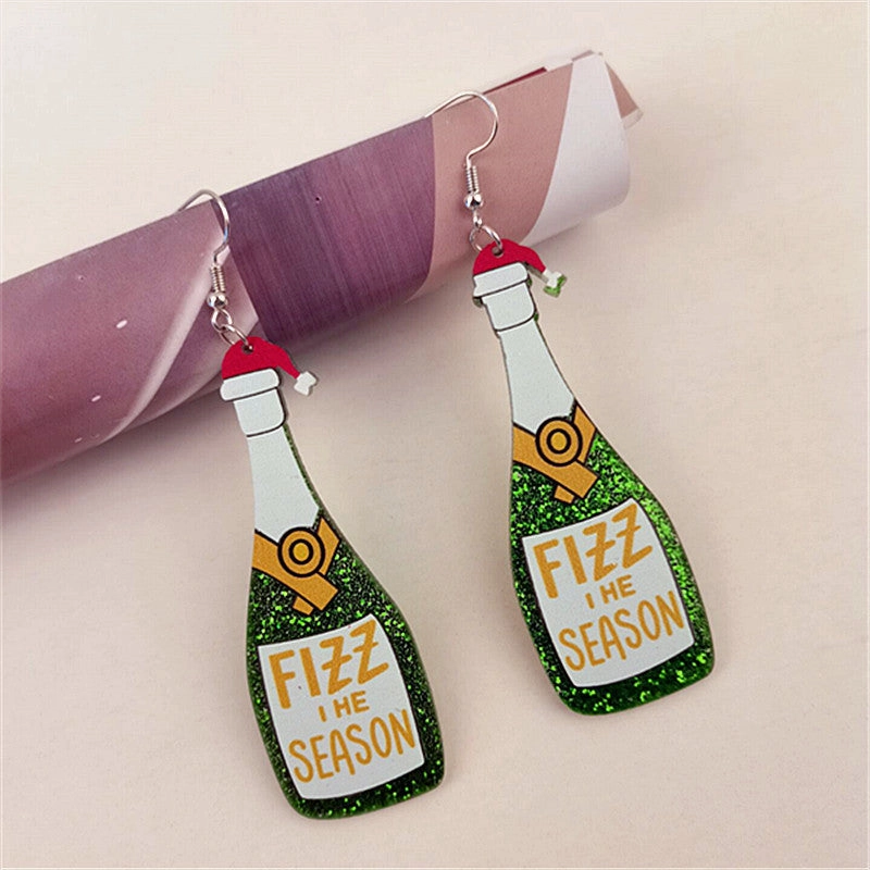 Wholesale Christmas Party Funny Acrylic Earrings