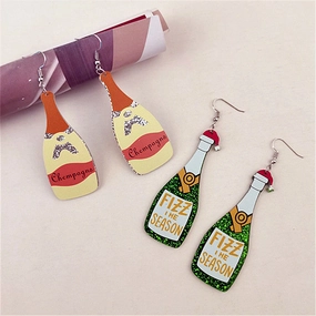 Wholesale Christmas Party Funny Acrylic Earrings
