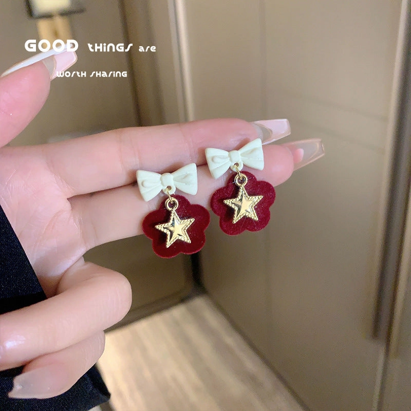 Wholesale Christmas Red Earrings