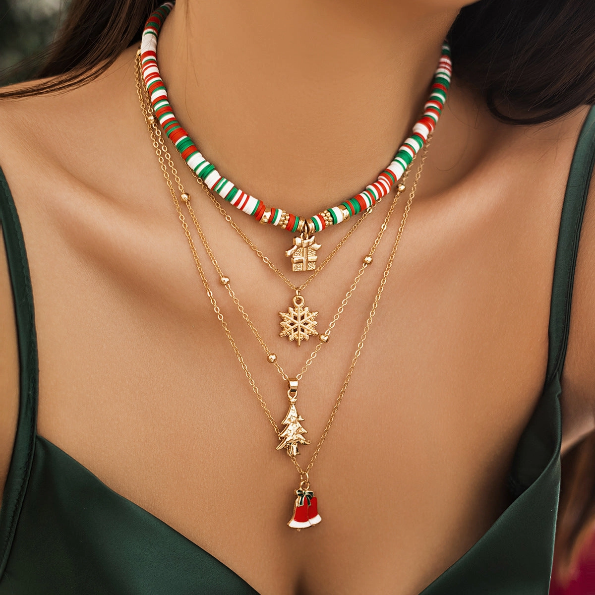 Wholesale Christmas Rice Bead Necklace