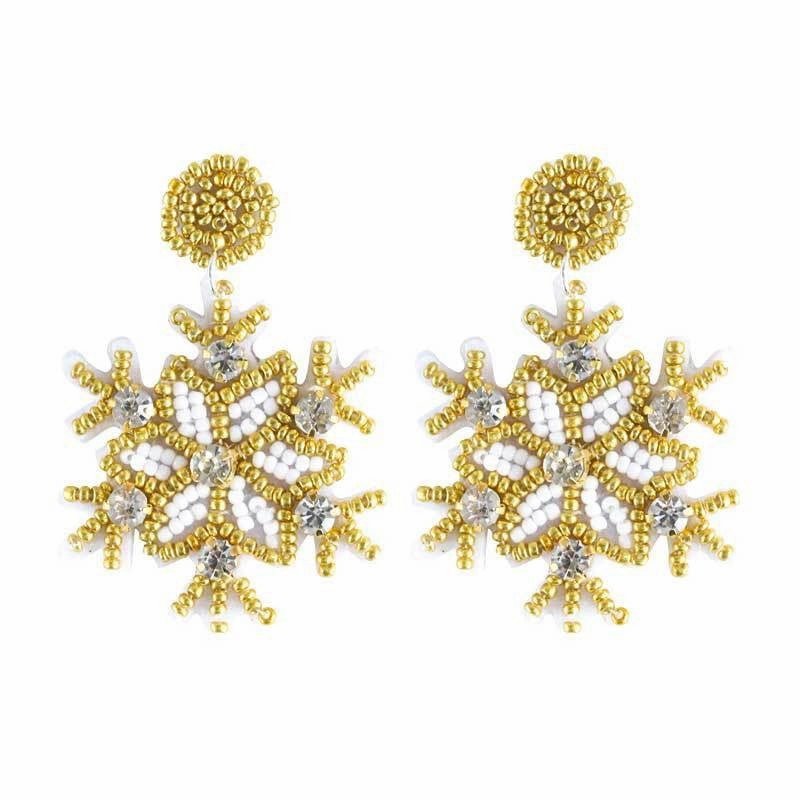 Wholesale Christmas Rice Bead Resin Earrings