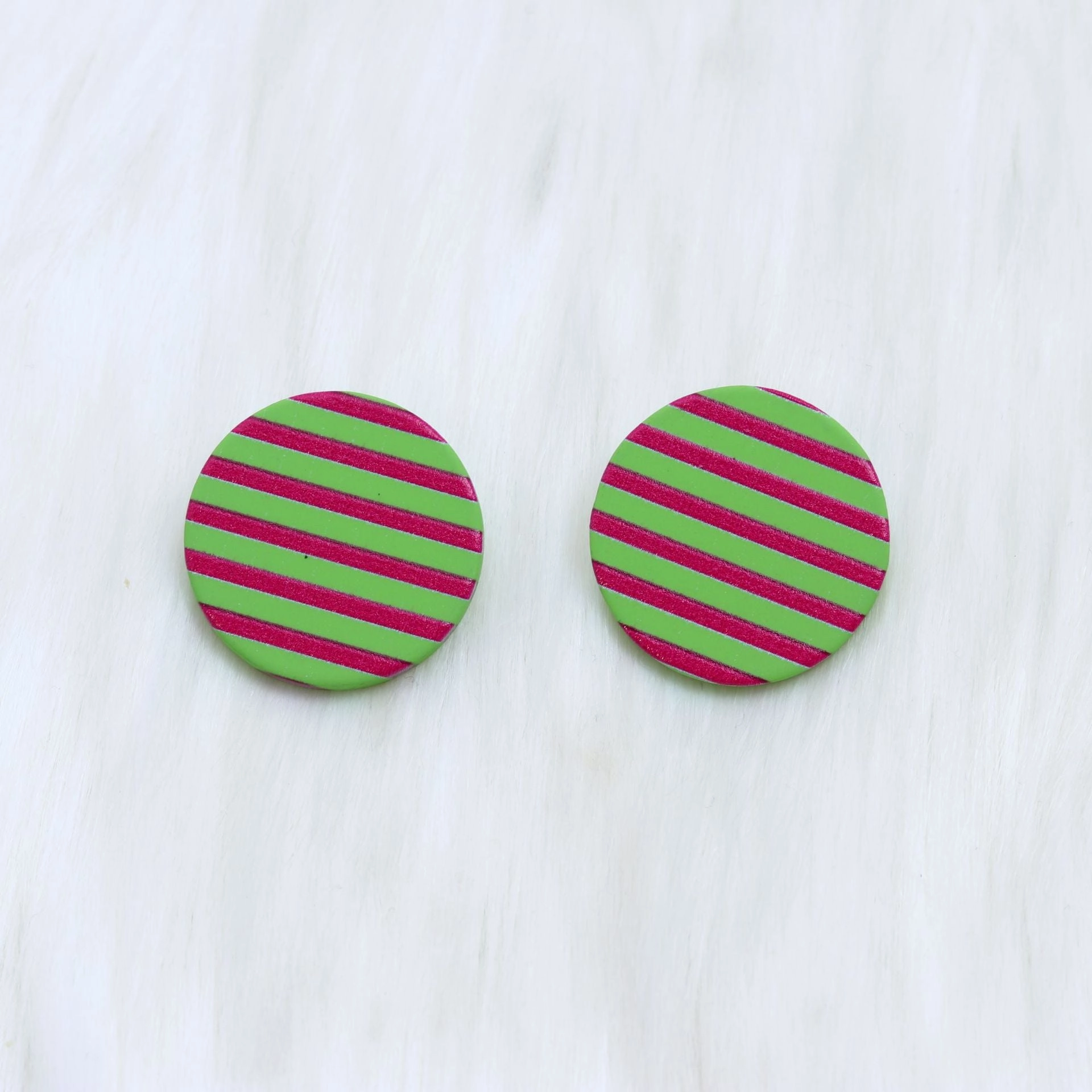 Wholesale Christmas Round Leopard Print Acrylic Earrings