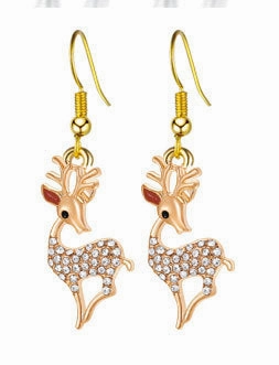 Wholesale Christmas Santa Claus Snowflake Christmas Tree Elk Earrings