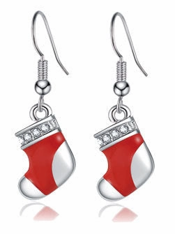 Wholesale Christmas Santa Claus Snowflake Christmas Tree Elk Earrings