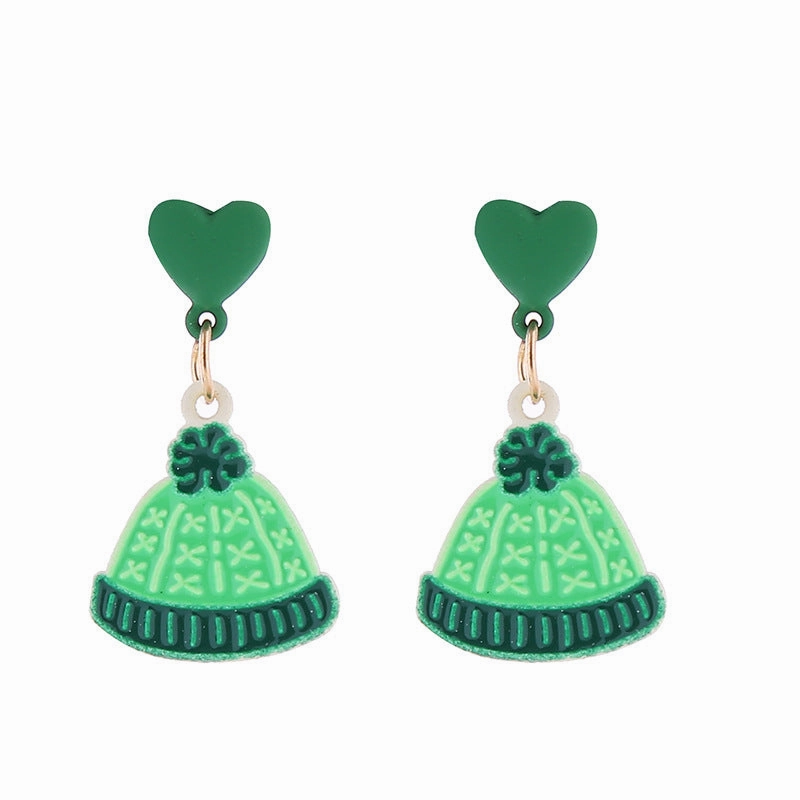 Wholesale Christmas Santa Claus Snowman Zinc Alloy Earrings