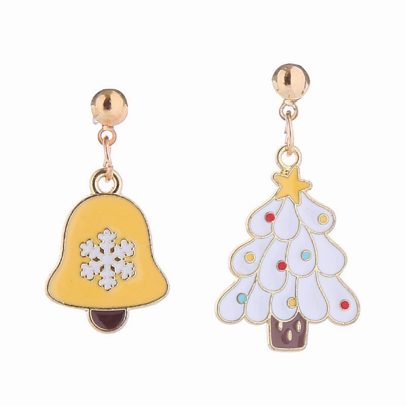 Wholesale Christmas Santa Claus Snowman Zinc Alloy Earrings