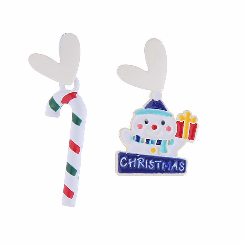 Wholesale Christmas Santa Claus Snowman Zinc Alloy Earrings
