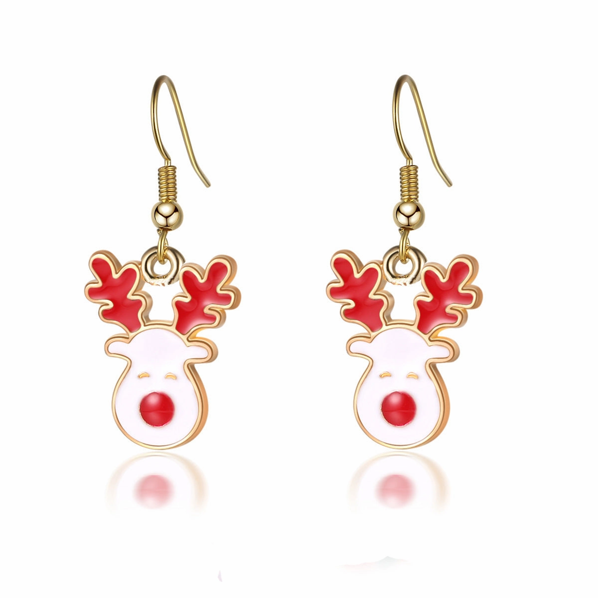 Wholesale Christmas Santa Elk Earrings