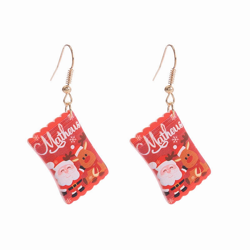 Wholesale Christmas Series Candy Earrings