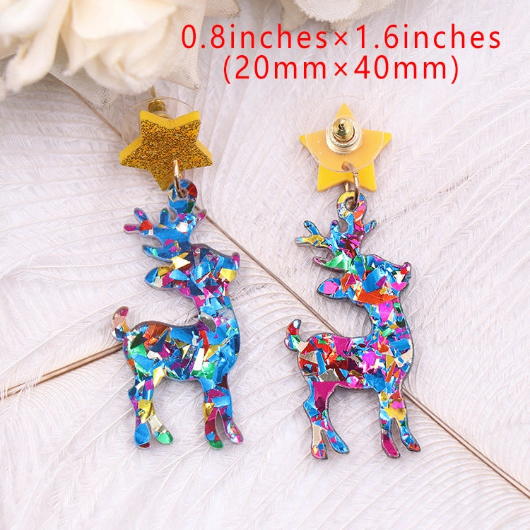 Wholesale Christmas Series Earrings Acrylic Earrings