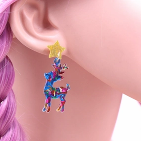 Wholesale Christmas Series Earrings Acrylic Earrings
