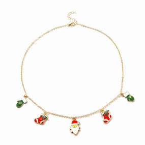 Wholesale Christmas Series Snowman Sock Pendant Necklace