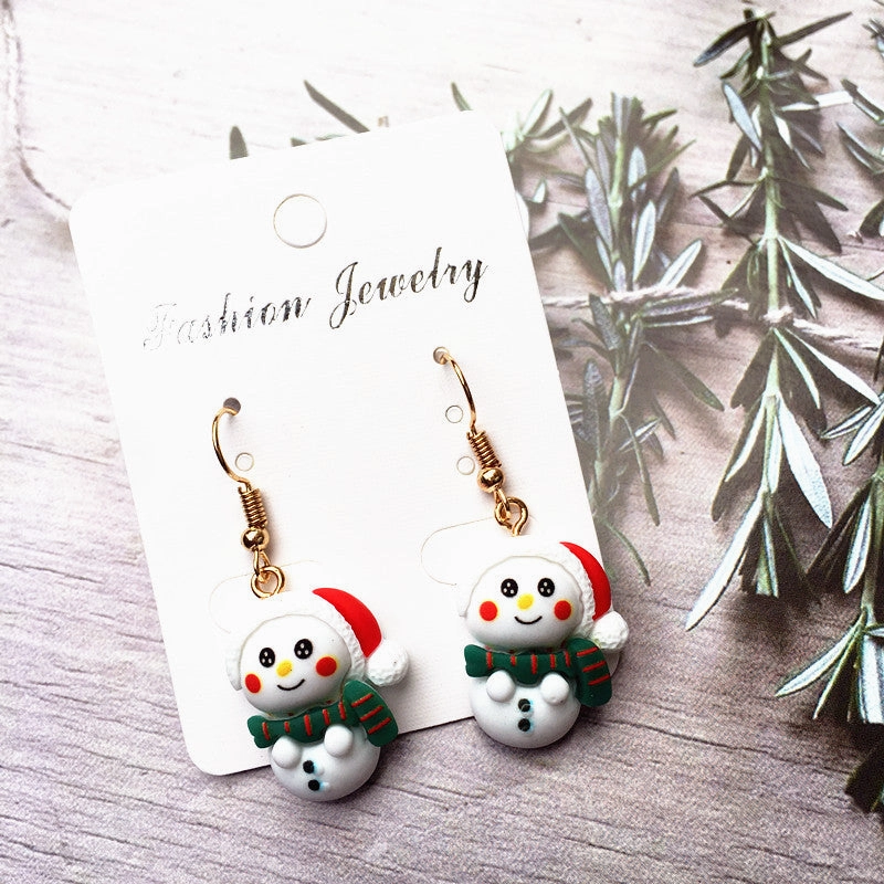 Wholesale Christmas Tree Bell Zinc Alloy Earrings