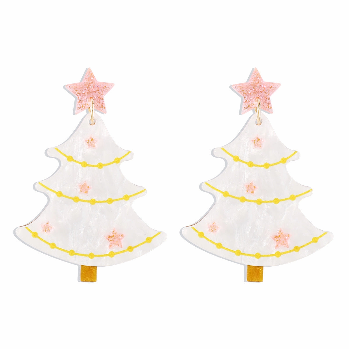 Wholesale Christmas Tree Creative Acrylic Earrings
