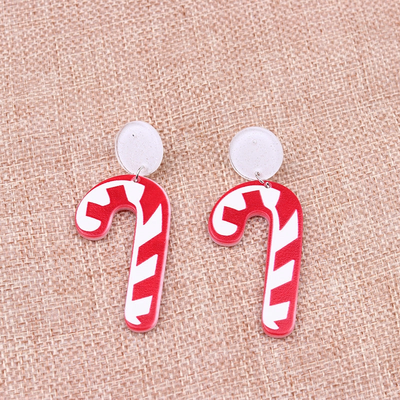 Wholesale Christmas Tree Hats Boots Acrylic Earrings