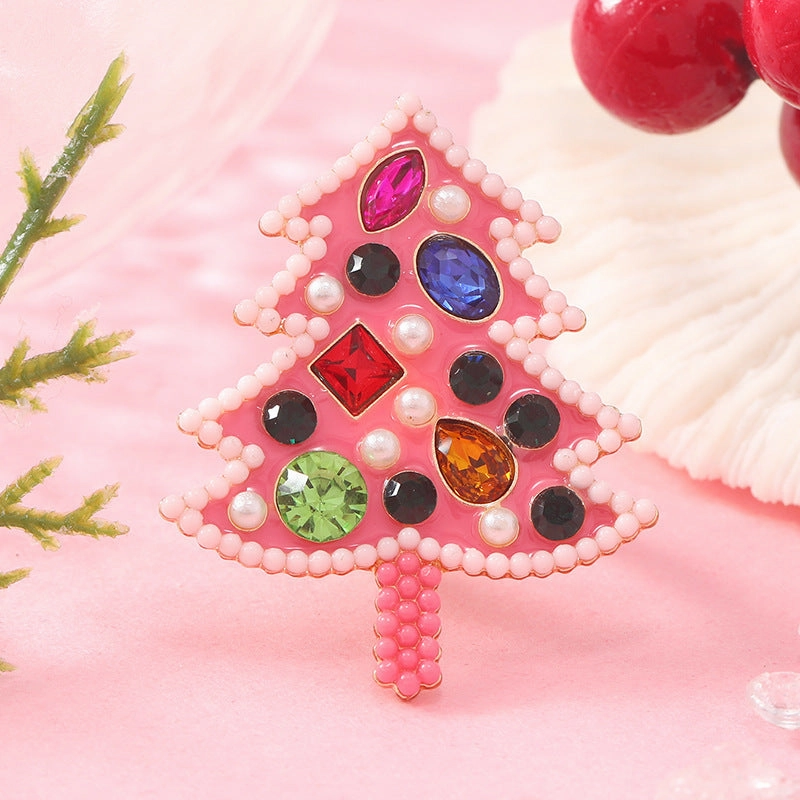 Wholesale Christmas Tree Magic Witch Gold Plated Diamond Ring