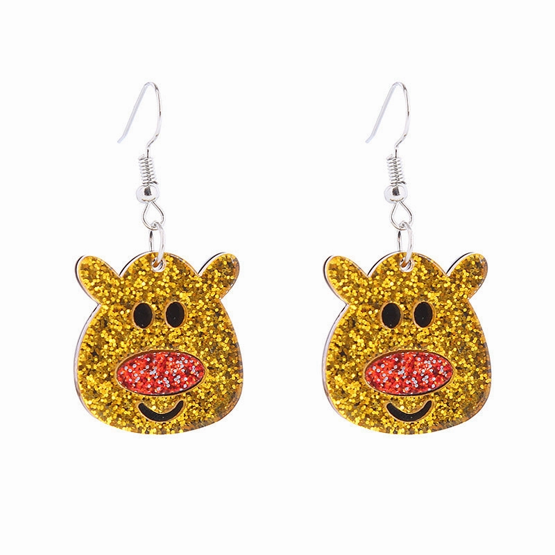 Wholesale Christmas Tree Santa Hat Clothes Acrylic Earrings