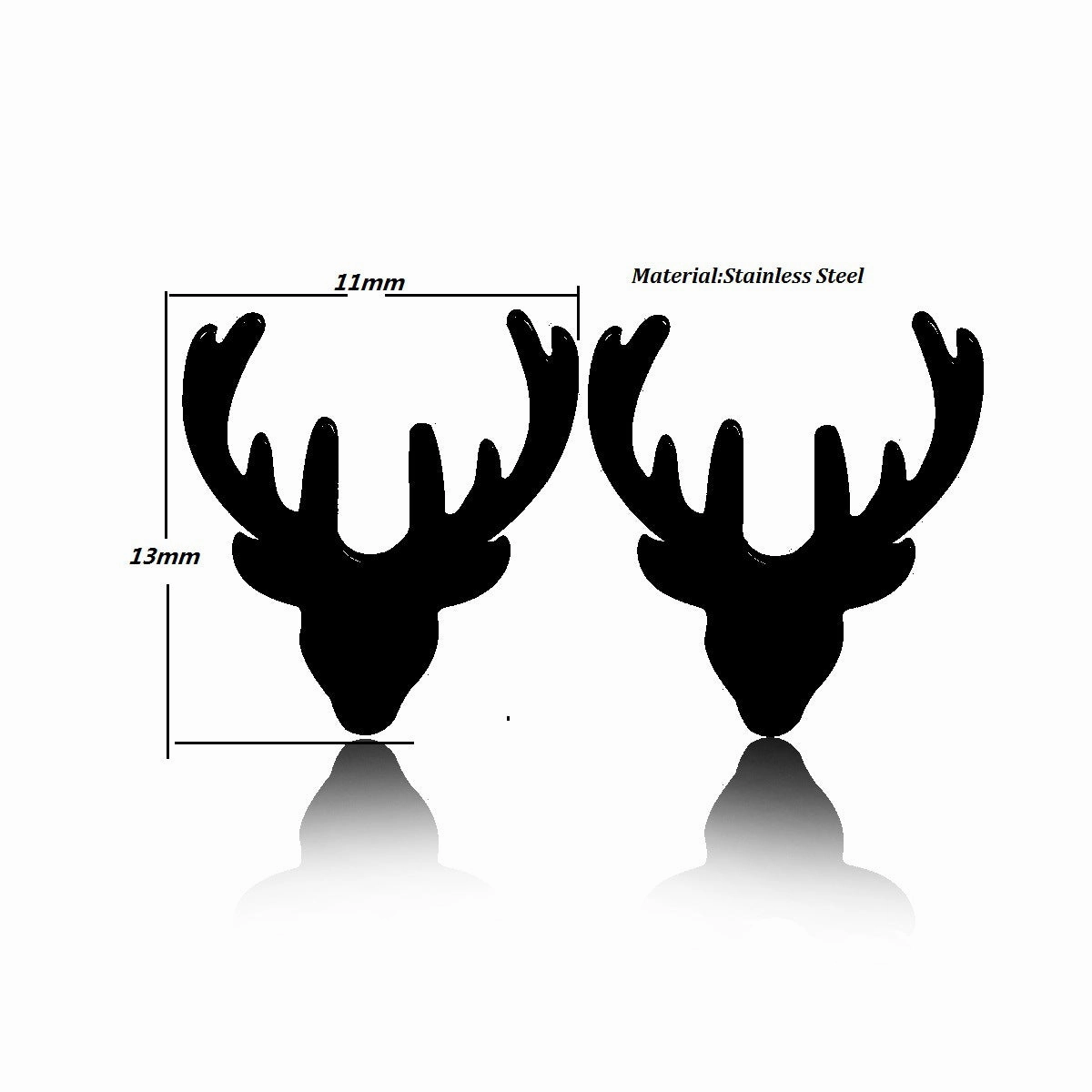 Wholesale Christmas Tree Snowflake Elk Earrings Set  Titanium Steel Earrings