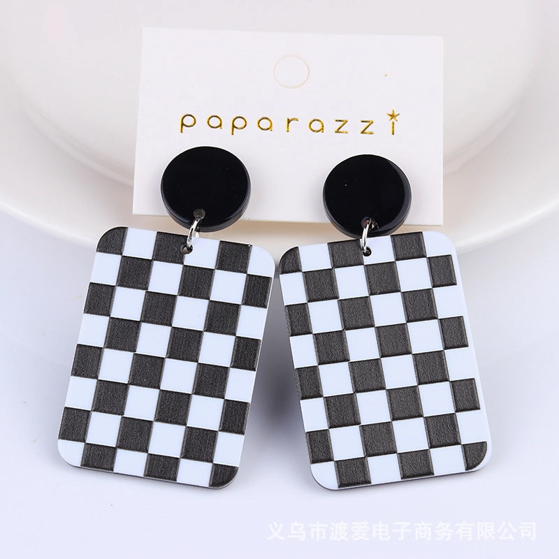 Wholesale Christmas Tree Socks Acrylic Earrings