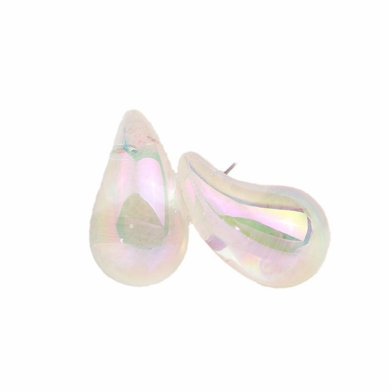Wholesale Chubby Water Drop Acrylic Earrings
