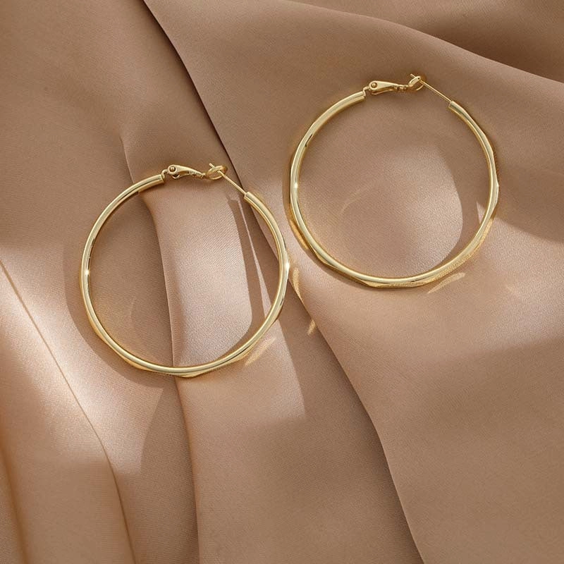 Wholesale Circle Copper Stud Earrings