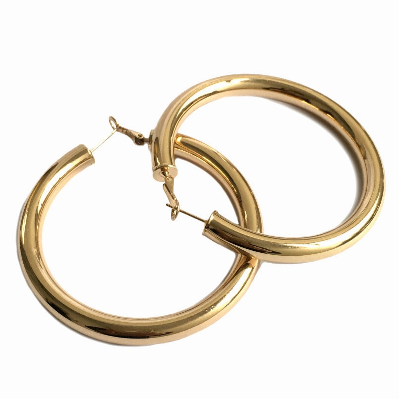 Wholesale Circle Exaggerated Alloy Earrings