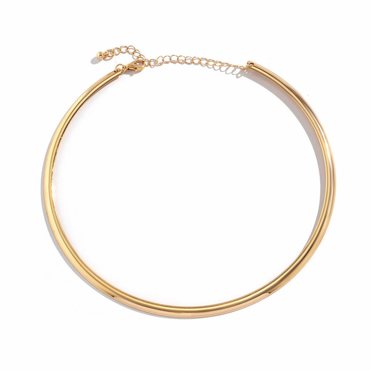 Wholesale Circular Collarbone Metal Choker Necklaces