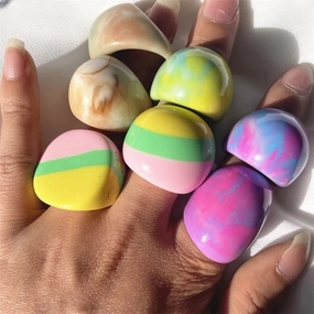Wholesale Circular Colored Acrylic Rings