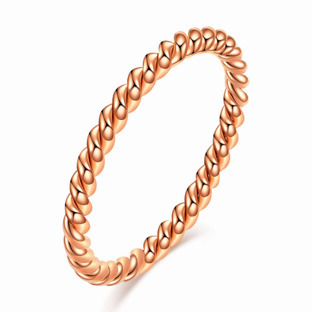 Wholesale Circular Three Color Splicing Titanium Steel Rings