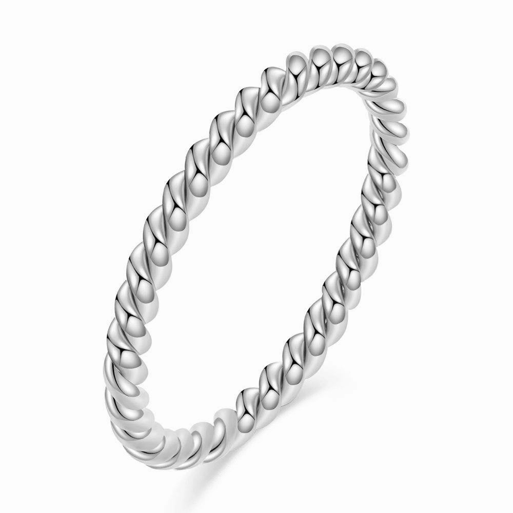Wholesale Circular Three Color Splicing Titanium Steel Rings