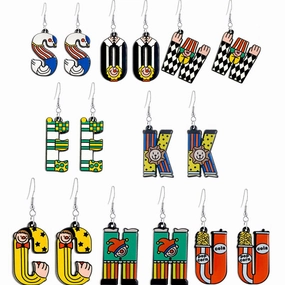 Wholesale Circus Clown Acrylic Earrings