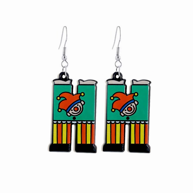 Wholesale Circus Clown Acrylic Earrings