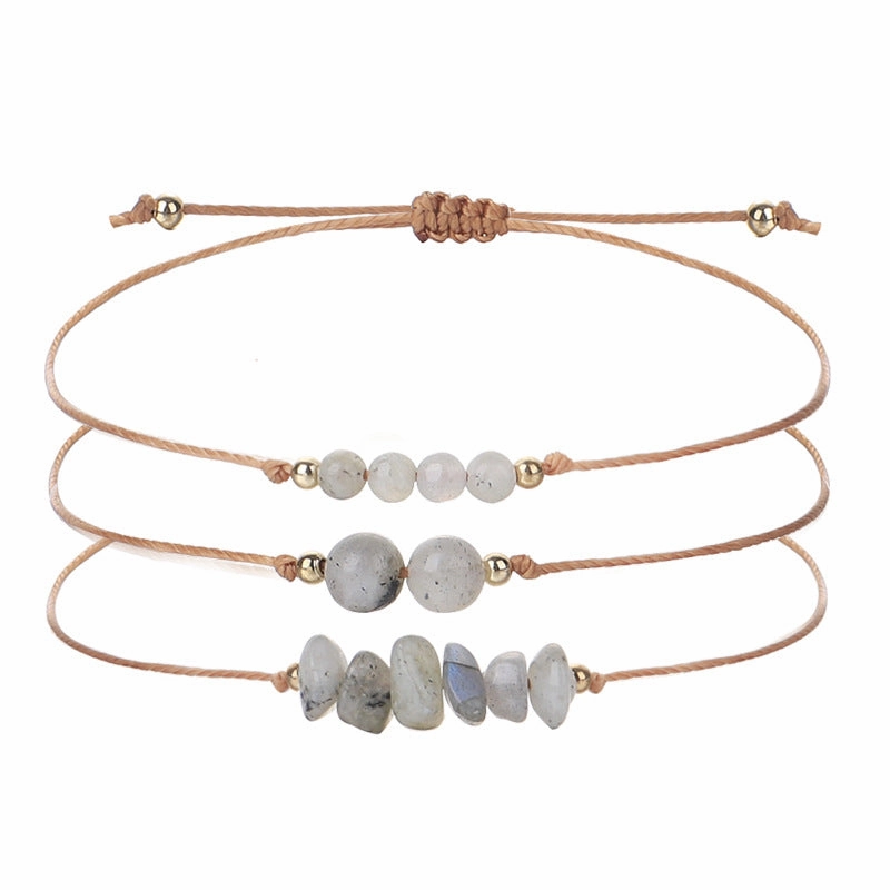 Wholesale Citrine Amethyst Crushed Stone Beaded Copper Bracelet