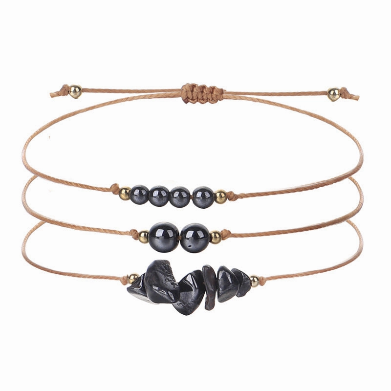 Wholesale Citrine Amethyst Crushed Stone Beaded Copper Bracelet