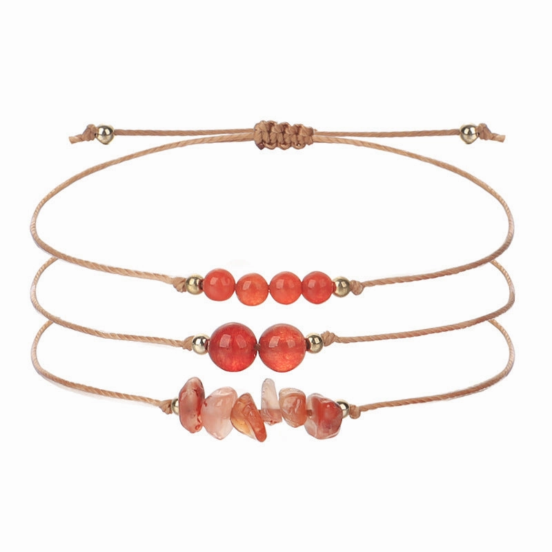 Wholesale Citrine Amethyst Crushed Stone Beaded Copper Bracelet