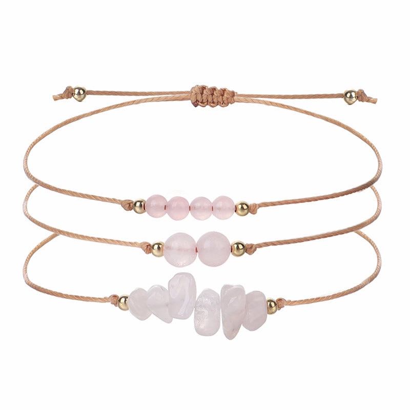 Wholesale Citrine Amethyst Crushed Stone Beaded Copper Bracelet