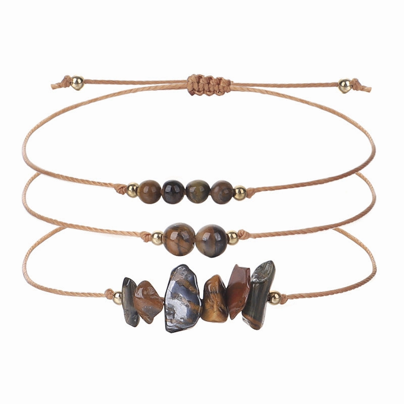 Wholesale Citrine Amethyst Crushed Stone Beaded Copper Bracelet