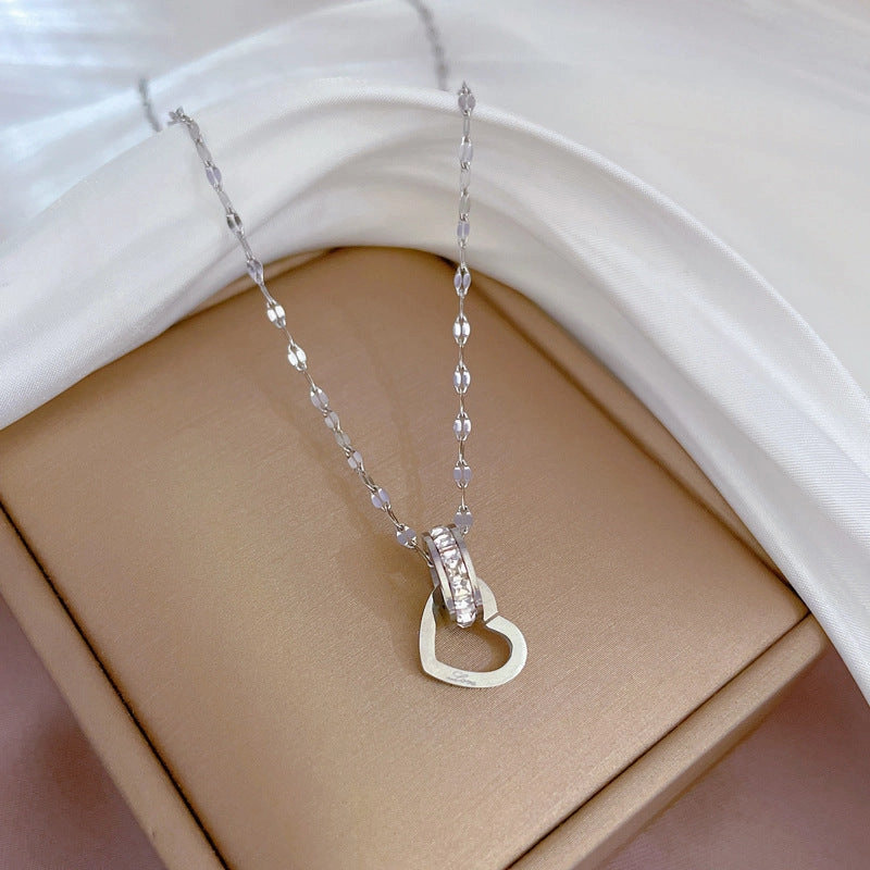 Wholesale Clavicle Titanium Steel Necklaces