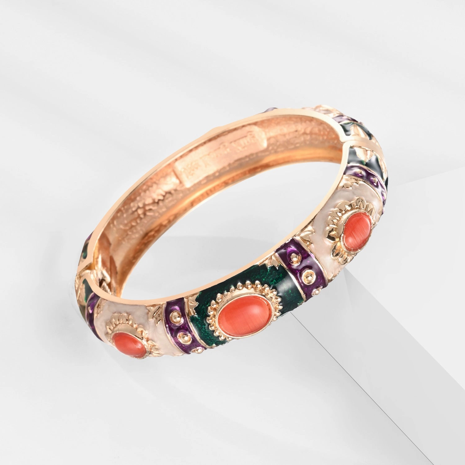 Wholesale Cloisonne Opening Opal Alloy Bracelet